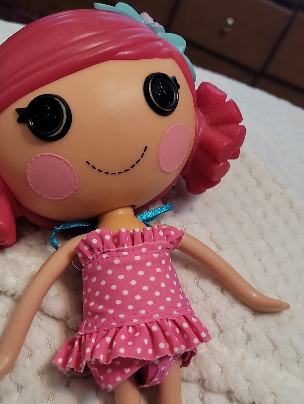 Lalaloopsy Coral Seashells Mermaid Doll featuring hot pink plastic hair